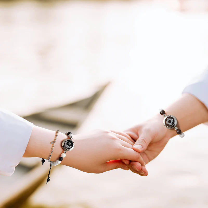 Sun&Moon Touch Bracelets with Matching Beads