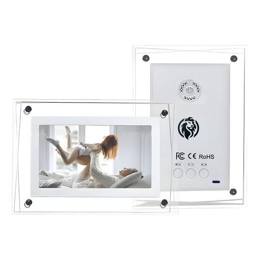 إطار الصور الذكي SHEHNA – شاشة HD مقاس 7 بوصات – عرض الصور ومقاطع الفيديو – بطارية 2500 ملّي أمبير – ذاكرة داخلية 8 جيجابايت – عرض شرائح – تصميم صندوق جديد (7 بوصة – 8 جيجابايت – 2500 mAh)