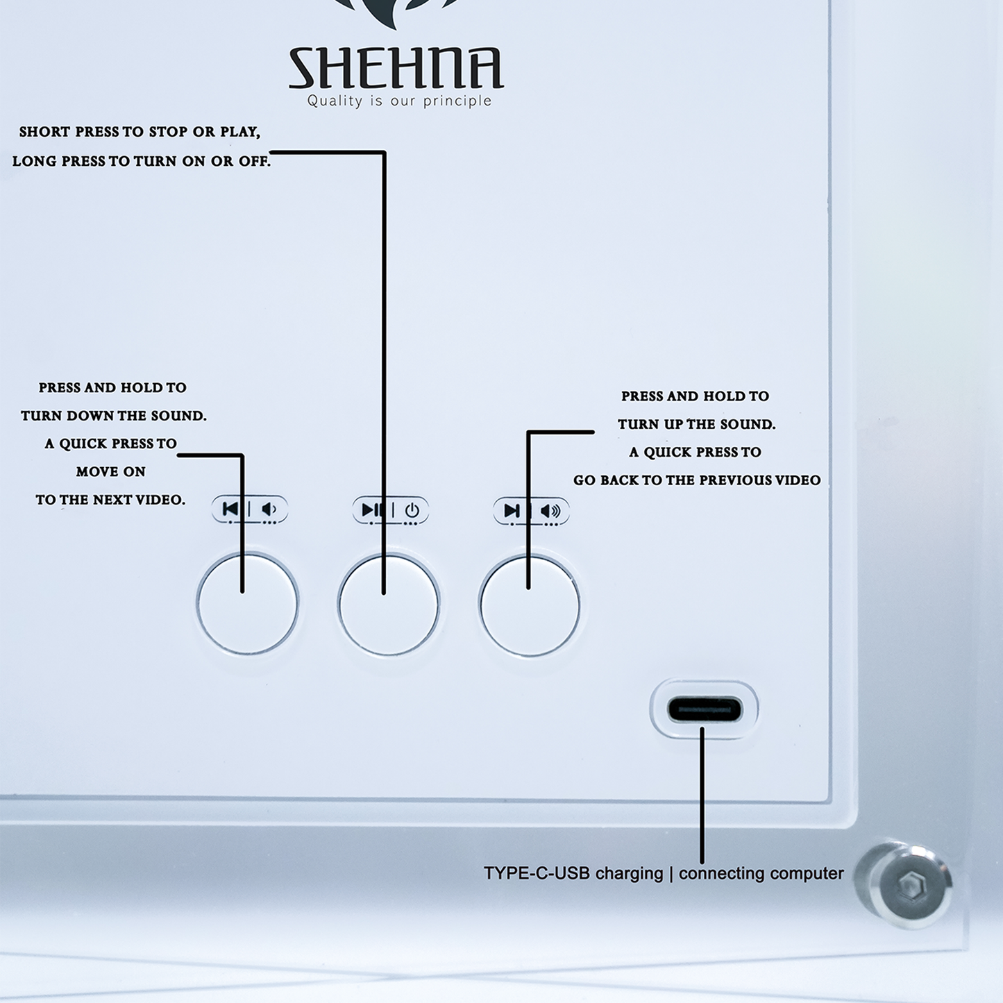 إطار الصور الذكي SHEHNA – شاشة HD مقاس 7 بوصات – عرض الصور ومقاطع الفيديو – بطارية 2500 ملّي أمبير – ذاكرة داخلية 8 جيجابايت – عرض شرائح – تصميم صندوق جديد (7 بوصة – 8 جيجابايت – 2500 mAh)